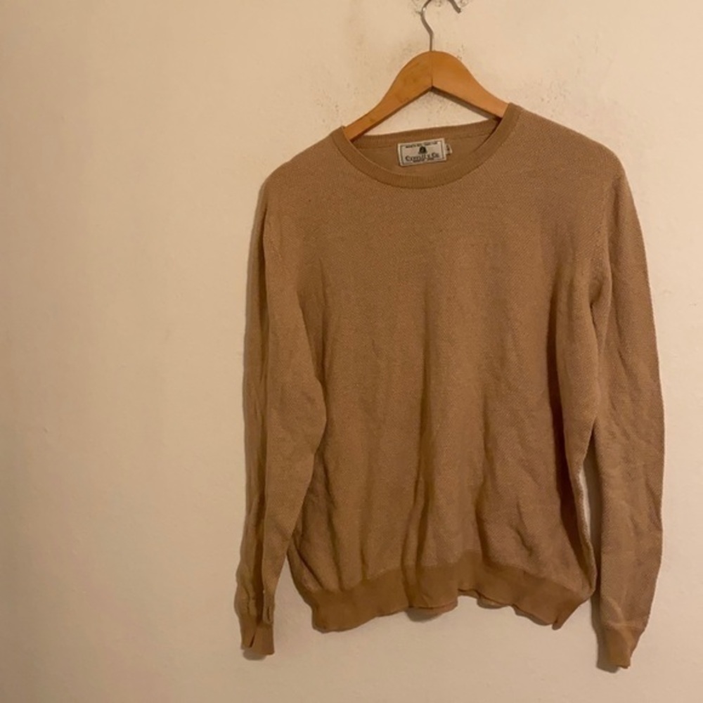CARROL & CO BEVERLY HILLSTAN SWEATSHIRT SIZE LARGE